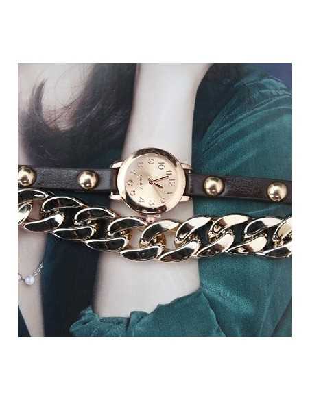 [IH25] Gold Chain Watch