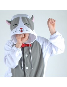 [PJB198] Animal Pajamas - Grey Cat