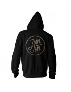JUN JIN 2015 ASIA TOUR "REAL" In Seoul Official Goods : Logo Rhinestone Black Hoodie 2