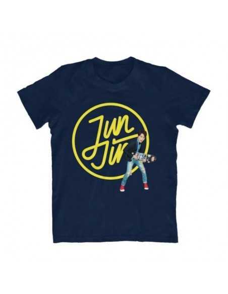 JUN JIN 2015 ASIA TOUR "REAL" In Seoul Official Goods : Logo Skateboard Navy T-shirt