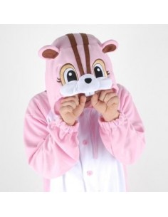 [PJB214] Animal Pajamas - Pink Squirrel