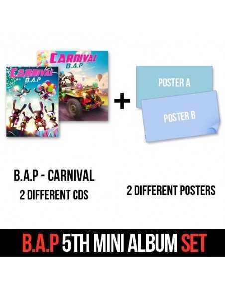 [Normal Version] + [Special Version]  B.A.P 5th Mini Album - CARNIVAL 2CD + 2Posters