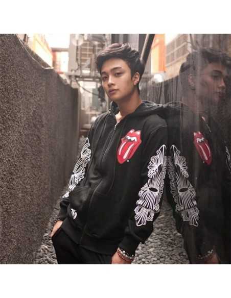 [H16] Chorme hatz Style  Hoodie Zip-up Hood T-shirts -C Type