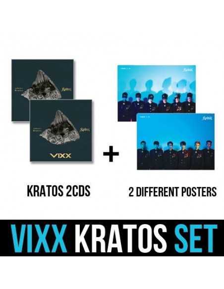 VIXX 3rd Mini Album - KRATOS 2CDs + 2 Different Posters