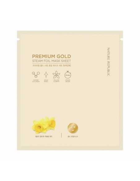 [Nature Republic] Premium Gold Steam Foil Mask Sheet 30g