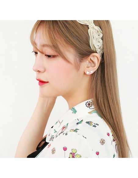 [AS224] Heart Pearl Earring