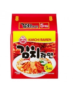 OTTOGI INSTANT KOREAN NOODLE - KIMCHI RAMEN (김치라면)  A Bunch of Five Ramens (120g * 5)