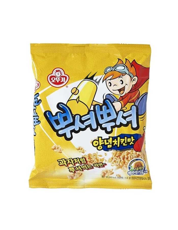 OTTOGI PPUSHU PPUSHU (Smash Noodle) - Korean Fried Chicken Flavor 90g