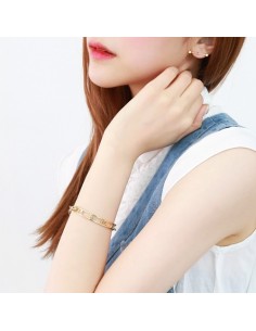 [AS234] Chain Number Bracelet