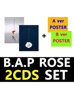 [SET]BAP 6th Single Album - ROSE(SET) CD + 2Poster