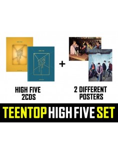 [SET] TEENTOP 2nd Album - HIGH FIVE 2CD + 2Poster