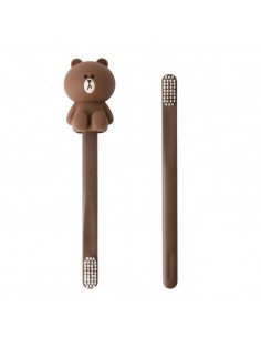 [LINE FRIENDS Official Goods] Brown Toothbrush Holder Set