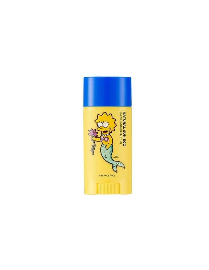 [Thefaceshop] The Simpsons Edition : Natural Sun Eco Clear Suncreen Stick SPF50 PA+++