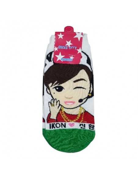 1 Pair of Character Socks - iKON Jin-Hwan