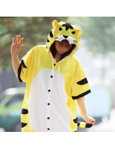 [PJA173] Animal Short Sleeve Pajamas - Tiger