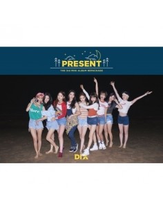 DIA 3rd Mini Album Repackage - PRESENT( Good Night Ver) CD + Poster