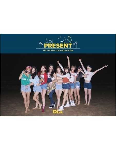 DIA 3rd Mini Album Repackage - PRESENT( Good Night Ver) CD + Poster