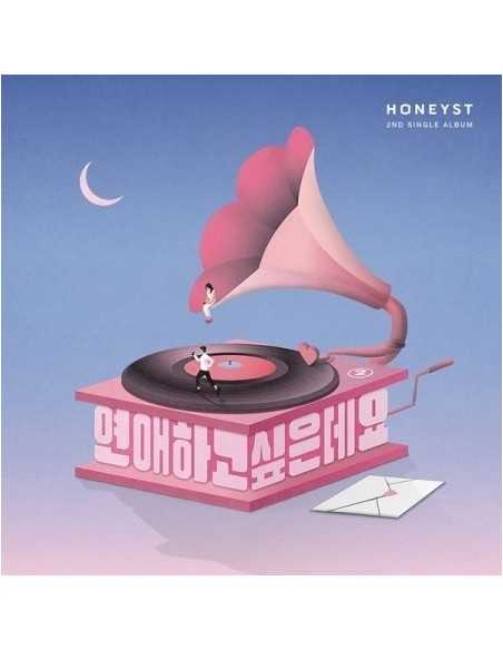 HONEYST 2nd Single Album - 연애하고싶은데요 CD + Poster