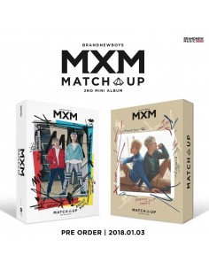 [SET] MXM (BRANDNEW BOYS) 2nd Mini Album - MATCH UP (M Ver.) + (X Ver.)