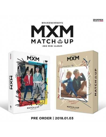 [SET] MXM (BRANDNEW BOYS) 2nd Mini Album - MATCH UP (M Ver.) + (X Ver.)