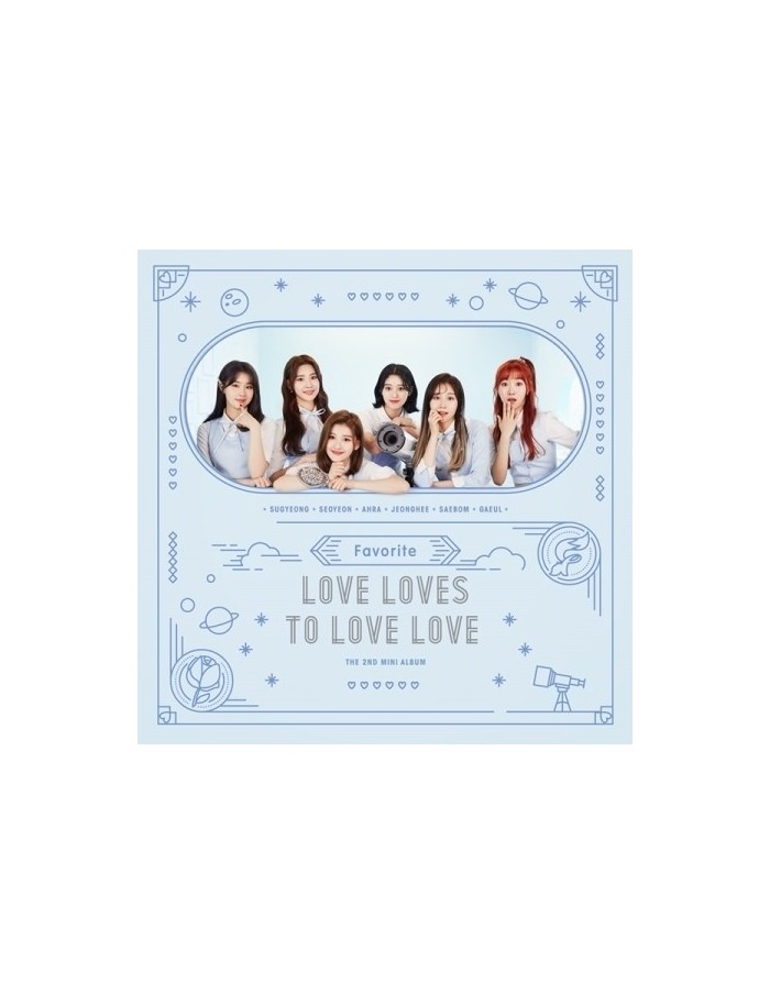 FAVORITE 2nd Mini Album - Love Loves To Love Love CD + Poster
