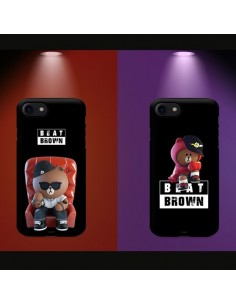 [LINE FRIENDS Goods] Guard Up Beat Brown What's Up Phone Case