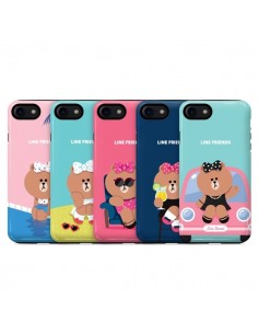 [LINE FRIENDS Goods] Clear Jelly White Line Phone Case