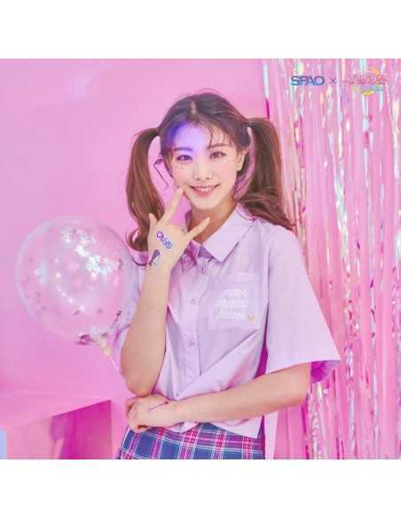 [S330] Moon Crystal Power Crop Short Sleeve T-shirt