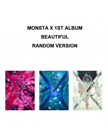 MONSTA X 1st Album - BEAUTIFUL (Random ver.) CD + Poster
