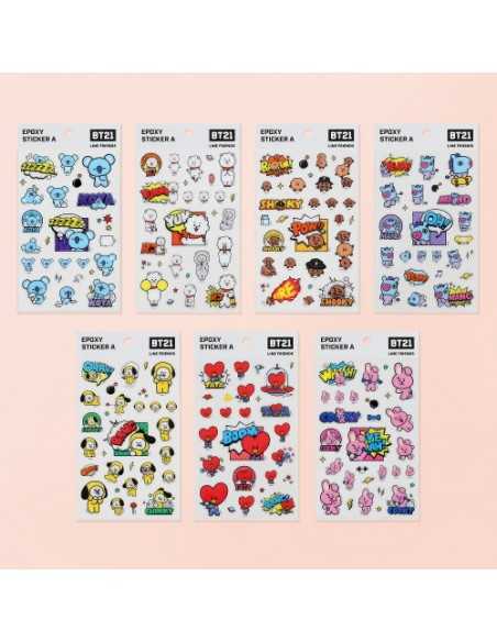 BT21] BTS. Monopoly Collaboration - Epoxy Sticker ver.A