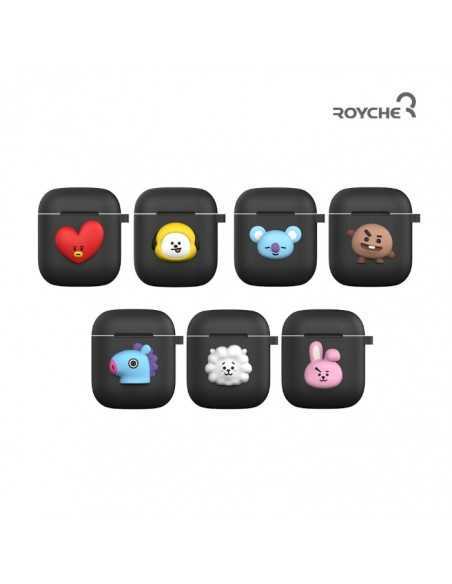 [BT21] BTS Royche Collaboration - AIRPOD Case Black