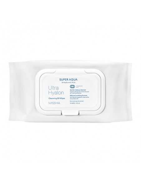 [MISSHA] Super Aqua Ultra Hyalon Cleansing Oil Wipes 70EA