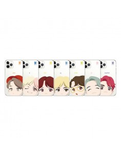 BTS CHARACTER Goods - MOTION FACE CLEAR SOFT Case