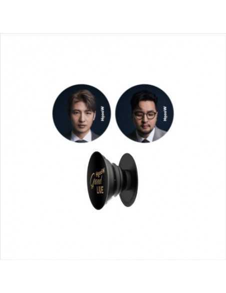 HoooW Grand Live Goods - PIN BUTTON & PHONE HOLDER SET
