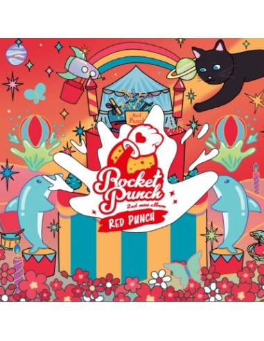 ROCKET PUNCH 2nd Mini Album - RED PUNCH CD + Poster