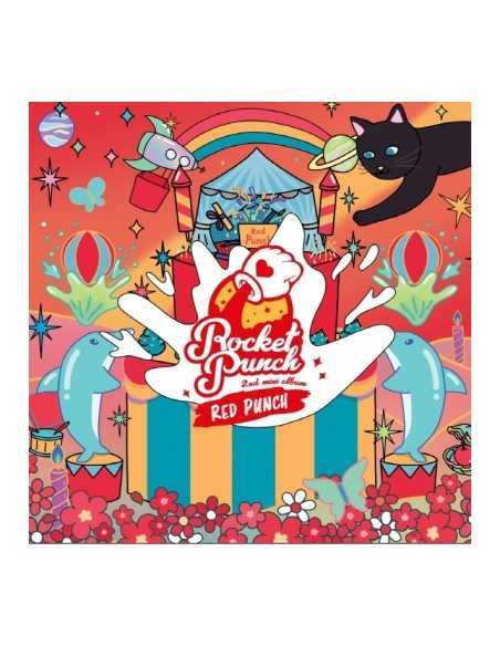 ROCKET PUNCH 2nd Mini Album - RED PUNCH CD + Poster