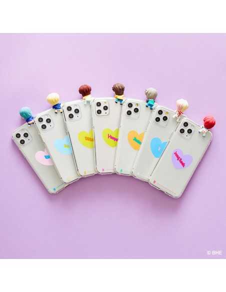 BTS TinyTAN Goods - Figure Clear Jelly Case [Heart] for Android