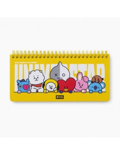 [BT21] BTS Line Friends Collaboration - Heart Weekly Planner