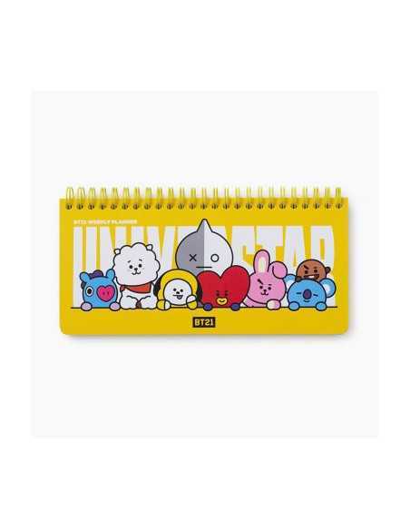 [BT21] BTS Line Friends Collaboration - Heart Weekly Planner