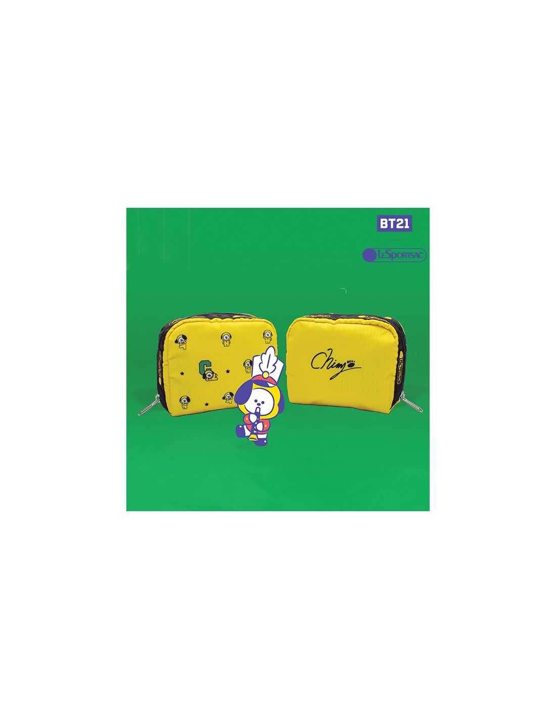 LeSportsac☆Square Cosmetic in BT21 RJ BT21] BTS. LESPORTSAC Collaboration - Square Cosmetic Pouch