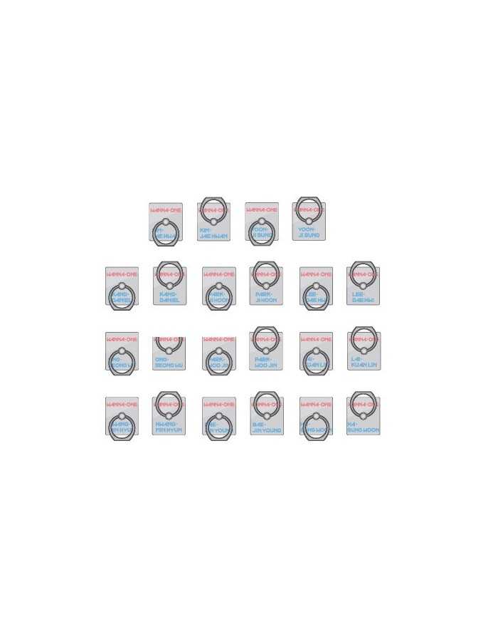 WANNA ONE Popup Store Goods : i_RING (11Kinds)