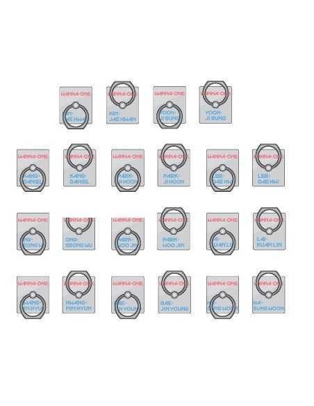 WANNA ONE Popup Store Goods : i_RING (11Kinds)