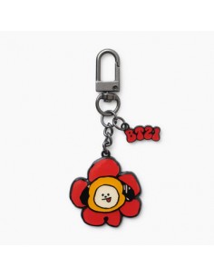 [BT21] BTS Line Friends Collaboration - Flower Metal Keyring 2
