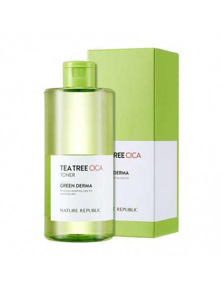 [ Nature Republic ] Green Derma Tee Tree Cica Toner 300ml