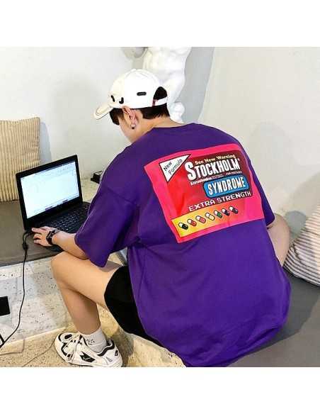 [S482] Carok Feel Back Printing T-Shirt