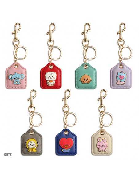 BT21] BT21 X Monopoly Collaboration - Baby Leather Metal Keyring