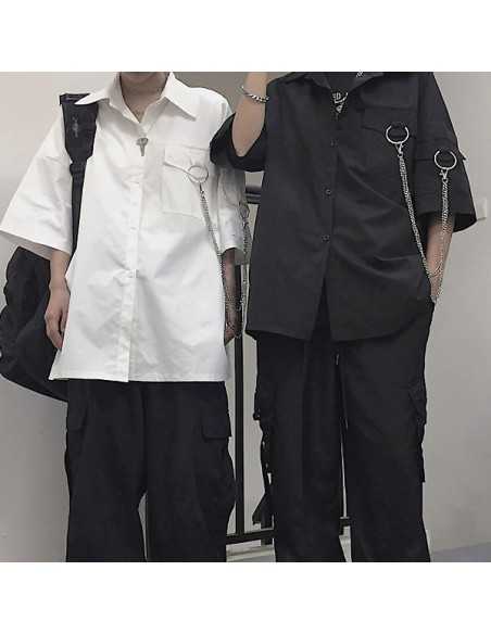 [S484] Hariana Chain Overfit Short Sleeve T-Shirt